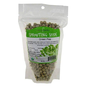 Organic Green Pea Sprouting Seeds (8 ounces)