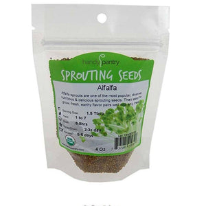 Organic Alfalfa Sprouting Seeds (4 ounces)